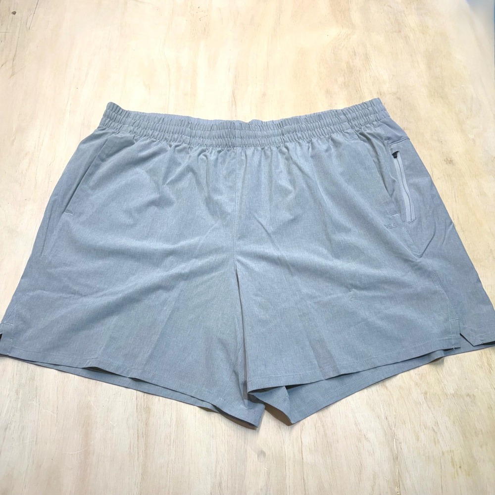 DSG Men's Agility Woven 6 Inch Inseam Athletic Shorts Light Gray Size XXL NEW